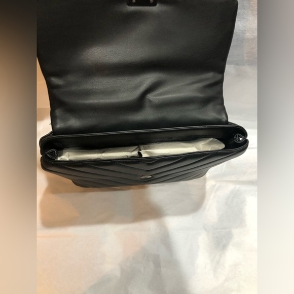 DKNY black quilted puffy clasp top handle satchel bag brand new - Picture 12 of 16